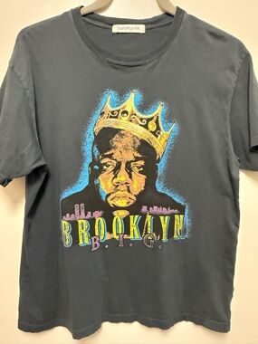 Daydreamer Brooklyn Biggie Notorious BIG Graphic Tee - Charcoal Print S